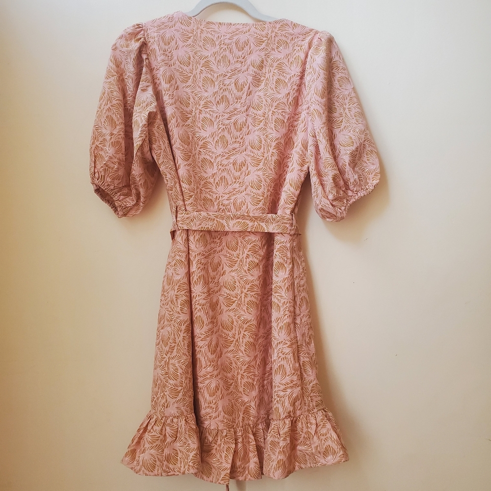 NWT S Lofty Manner Josie Peach Leaves Print Mini - Picture 10 of 10